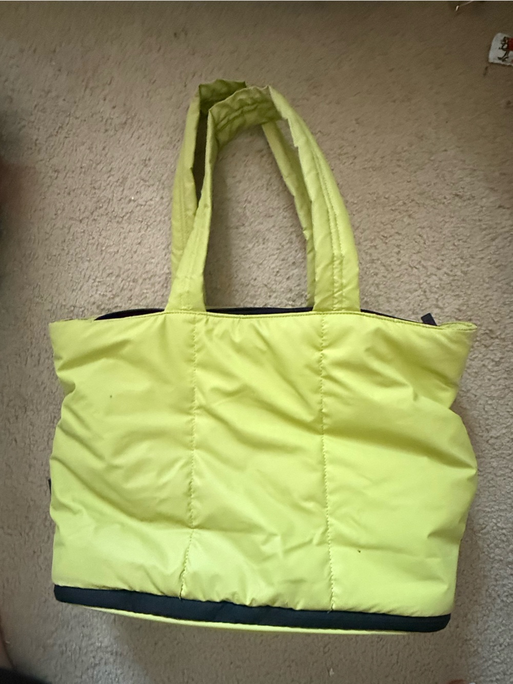 CALPAK Large Luka Yellow Quilted Tote Bag